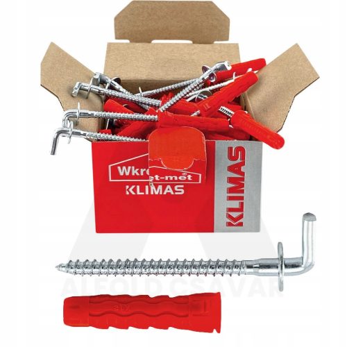 8x40/65 L-Kampós csavar+tipli