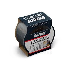 Ragasztószalag szöveterõsített 10x48mm ezüst Berg