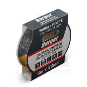 Ragasztószalag csúszásmentes 5mx25mm sárga/f Berg