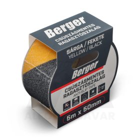 Ragasztószalag csúszásmentes 5mx50mm sárga/f Berg
