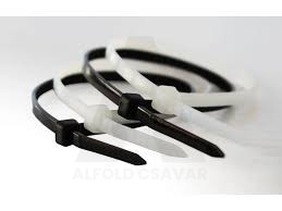 Kábelkötegelő fehér 4,8x300mm / 100db Berger